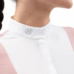 Discount Harcour - Polo de concours manches longues femme Stella pivoine Rose