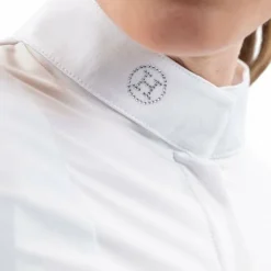 Harcour - Polo de concours manches longues femme Stella Blanc Sale