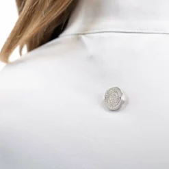 Harcour - Polo de concours manches longues femme Stella Blanc Sale