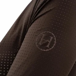 Harcour - Polo de concours manches longues femme Stella cacao Marron Hot