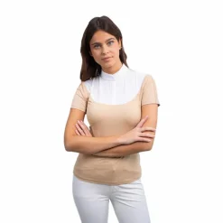 Harcour - Polo de concours femme Prystie sable Beige