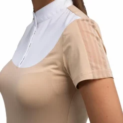 Harcour - Polo de concours femme Prystie sable Beige