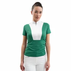 Outlet Harcour - Polo de concours manches courtes femme Paris emerald green Vert
