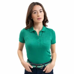 Outlet Harcour - Polo manches courtes femme Pamoly emerald green Vert