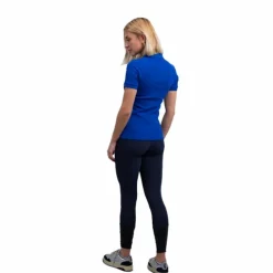 Clearance Harcour - Polo manches courtes femme Poly électrique Bleu