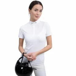 Harcour - Polo manches courtes technique femme Pirma Blanc Discount