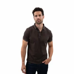 Best Harcour - Polo manches courtes homme Oscar cacao Marron