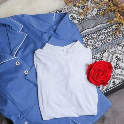 Harcour - Polo manches courtes de concours Evita blanc Hot