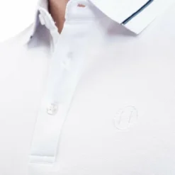 Clearance Harcour - Polo manches courtes homme Oscar Blanc