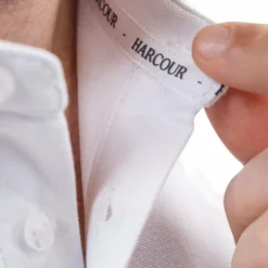 Clearance Harcour - Polo manches courtes homme Oscar Blanc