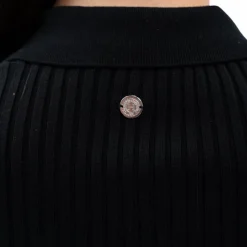 Outlet Harcour - Polo manches longues femme Aurore Noir