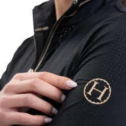 Harcour - Polo technique manches longues femme Breezi Noir