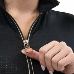 Harcour - Polo technique manches longues femme Breezi Noir