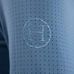 Harcour - Polo technique manches longues femme Breezi steel blue Bleu Online