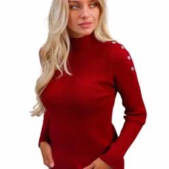 Sale Harcour - Pull femme Swambi rubis Rouge
