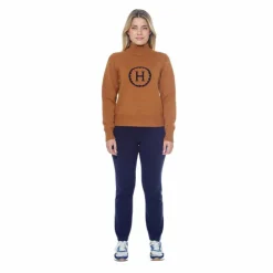 Outlet Harcour - Pull manches longues femme Plaza golden yellow Jaune