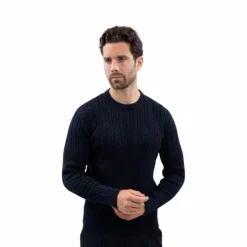 Harcour - Pull manches longues homme Arthur Marine Hot
