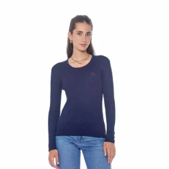Discount Harcour - Pull manches longues femme Pompadou Marine