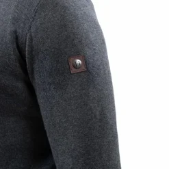 Clearance Harcour - Pull manches longues homme Parmo ardoise Gris