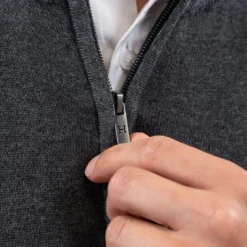 Clearance Harcour - Pull manches longues homme Parmo ardoise Gris