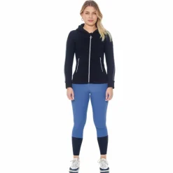 Harcour - Sweat à zip manches longues femme Sworm Noir