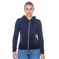 Harcour - Sweat à zip manches longues femme Sworm Marine New