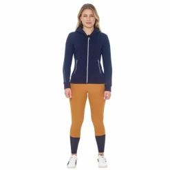 Harcour - Sweat à zip manches longues femme Sworm Marine New