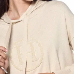 Harcour - Sweat manches longues femme Santa ivoire Beige