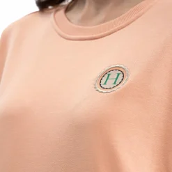 Harcour - Sweat manches longues femme Santana abricot Orange Best