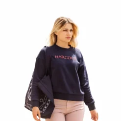 Harcour - Sweat Sirius femme navy/ pink Marine