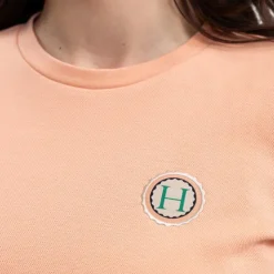 Harcour - T-shirt manches courtes femme Tchaka abricot Orange Sale