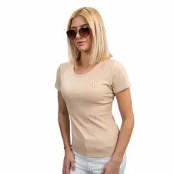Harcour - T-shirt manches courtes femme Tarlala latte Marron New