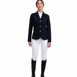 Harcour - Veste de concours femme Kanji compatible airbag Noir Hot