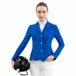 Harcour - Veste de concours femme Aura électrique Bleu