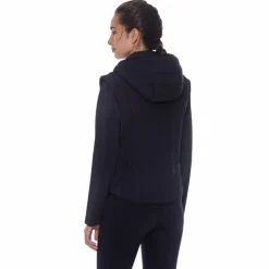 Hot Harcour - Veste manches longues bi-matières femme Hadar Noir