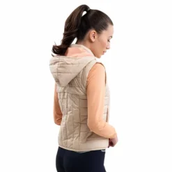 Discount Harcour - Veste sans manches femme Berla lin Beige