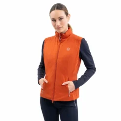 Harcour - Veste sans manches femme Balma fauve Orange Discount