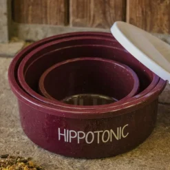 Sale Hippotonic - Bol d'écurie 8L pailleté Bordeaux