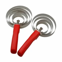 Hippotonic - Etrille américaine métallique ronde rouge Best