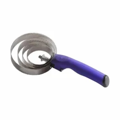 Clearance Hippotonic - Etrille métallique ronde poignée soft violet