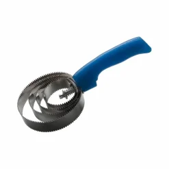 Best Hippotonic - Etrille métallique ronde fluo pailleté bleu