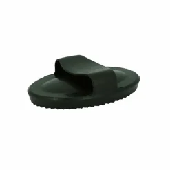 Hippotonic - Étrille ovale caoutchouc creuse noir Online