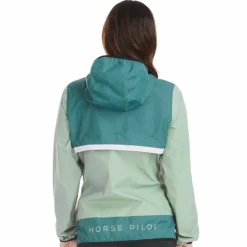 Horse Pilot - Blouson imperméable femme Raintech green morocco Vert Hot