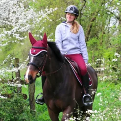 Horse Pilot - Bonnet pour chevaux mesh / gris Bordeaux Best