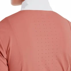 Online Horse Pilot - Chemise de concours manches courtes femme Monica brick dust Orange