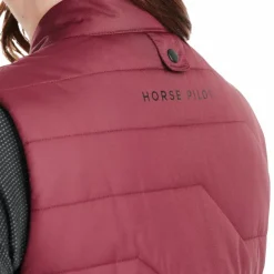 Horse Pilot - Doudoune sans manches femme E-Kelvin (sans batterie) Bordeaux Hot