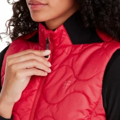 Horse Pilot - Doudoune sans manches femme Rider Vest lipstick Rose New