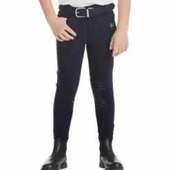 Online Horse Pilot - Pantalon d'équitation garçon X-Design nuit Bleu