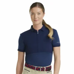 Horse Pilot - Polo d'équitation femme Aeromesh Marine New