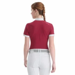 Horse Pilot - Polo manches courtes femme Aerolight rubis Rouge Best